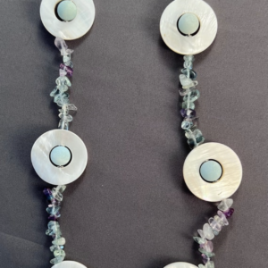 Amazonite & Fluorite Gemstone Necklace