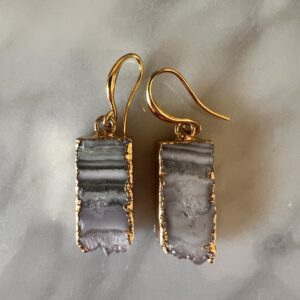 Amethyst & Gold Earrings